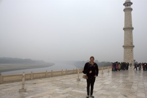 Standin' at the Taj.