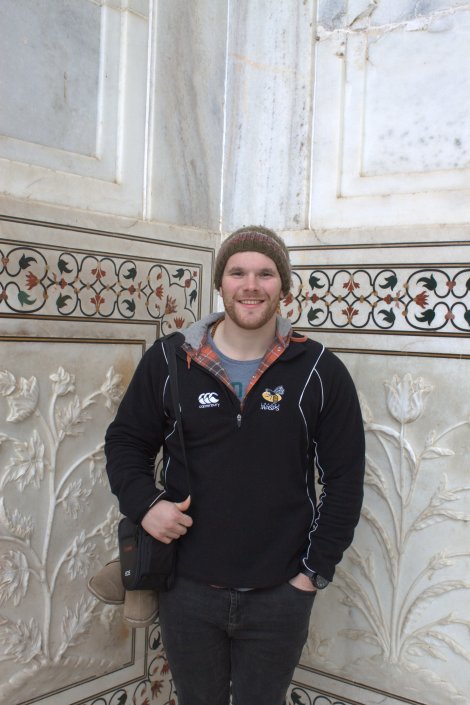 Posin' at the Taj.