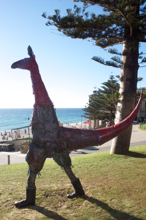 Skippy with a shopping trolley. Of course.