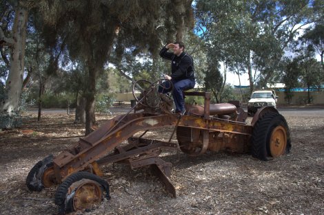 A machinery relic of how mining used to be.
