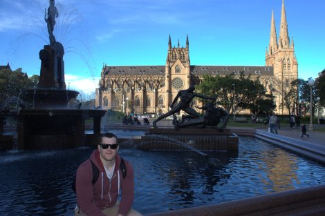 At Hyde Park, Sydney.