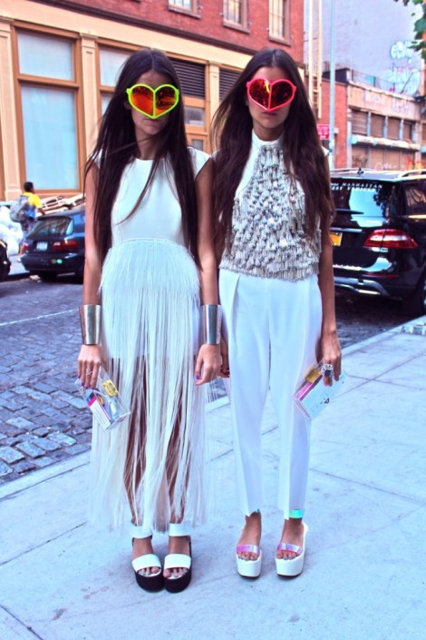 At Diane Von Furstenburg, NYFW SS/14. Photo property of 'How Two Live'.